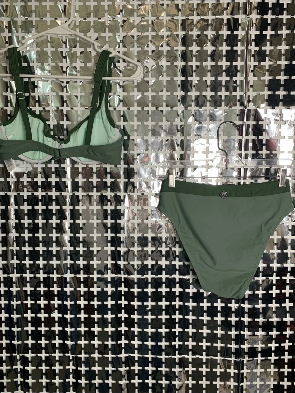 Cupshe Olive Green Women’s Bikini Set - Two-Piece Swim